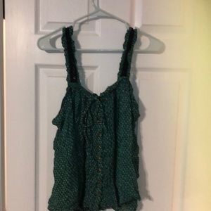 Green/blue/black Anthropologie tank size 14